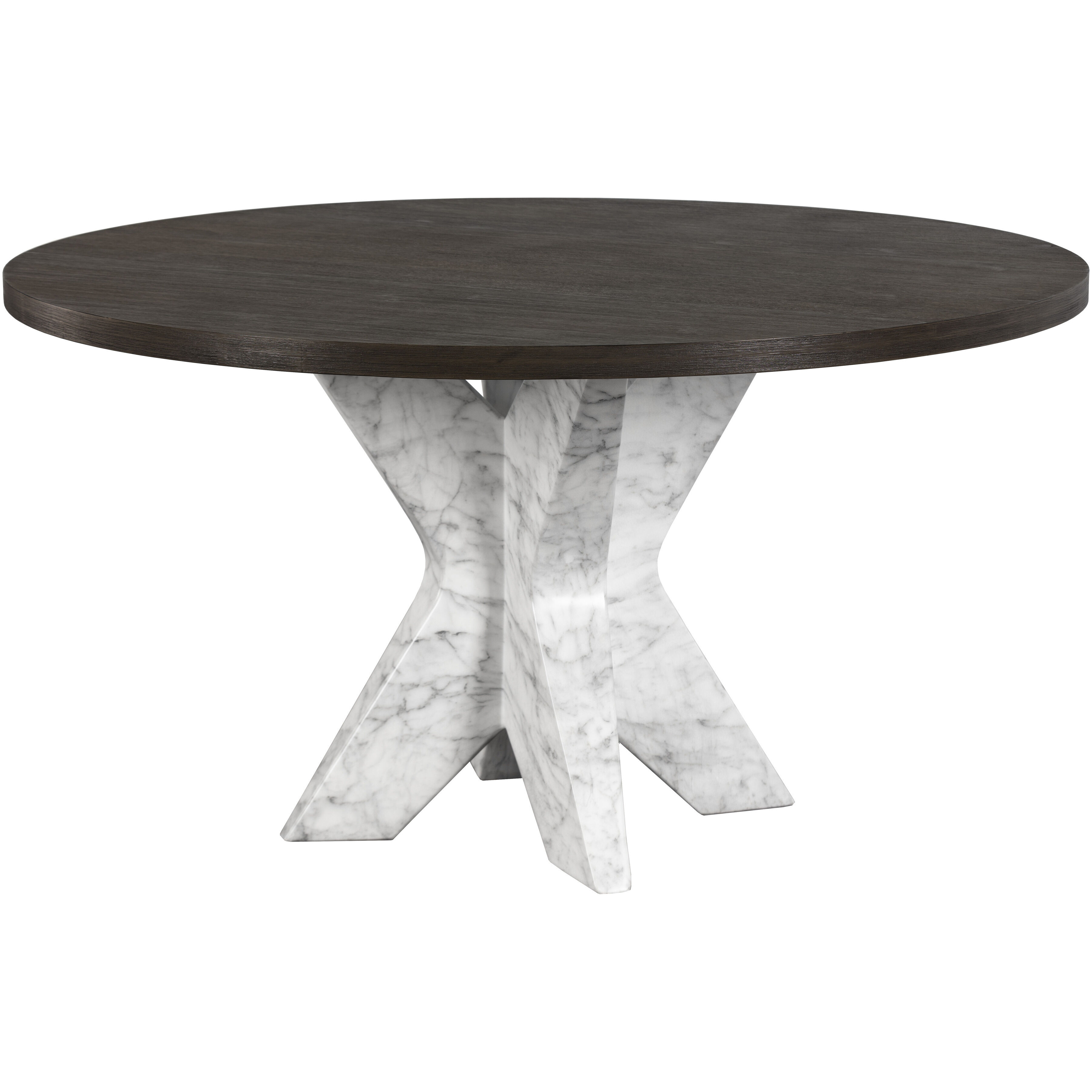 Cypher Marble Look / White Outdoor Dining Table Base
